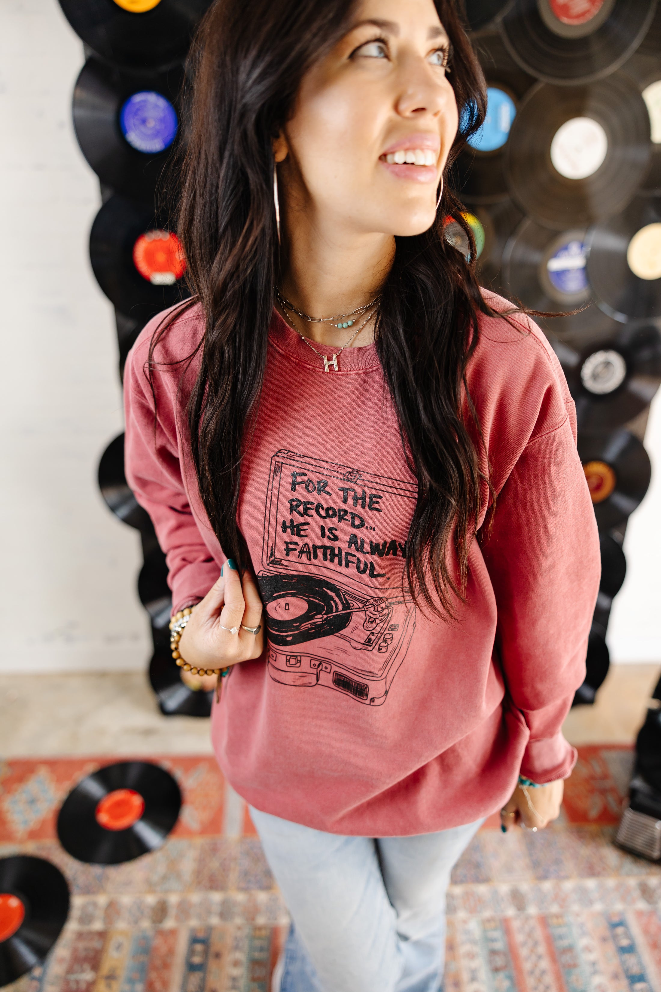 For The Record Sweatshirt- Apple