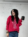 Load image into Gallery viewer, Christmas Sweatshirt / Light Overcomes Darkness - Cranberry Red (PRE-ORDER)
