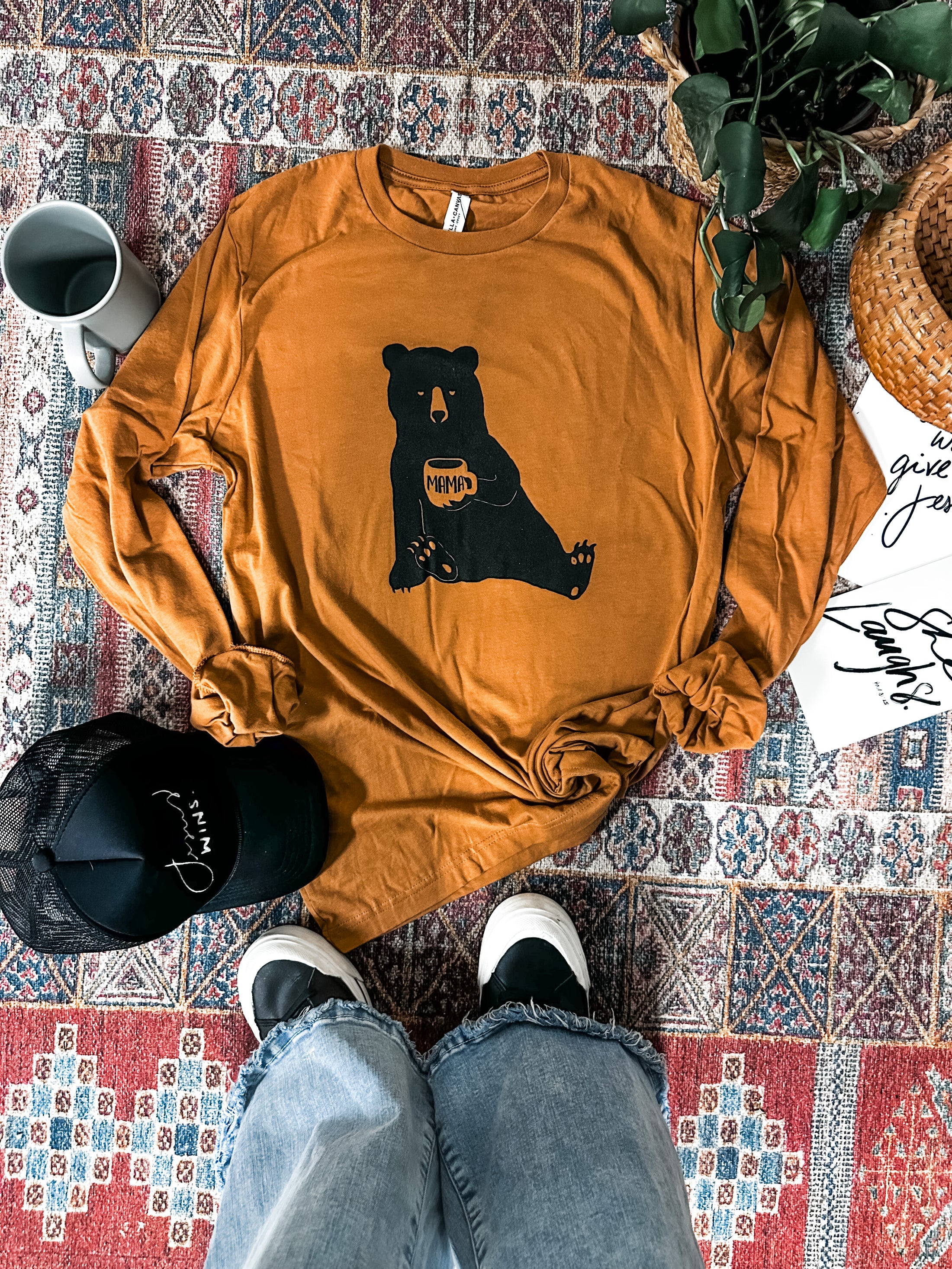 Mama Bear Long Sleeve - Caramel