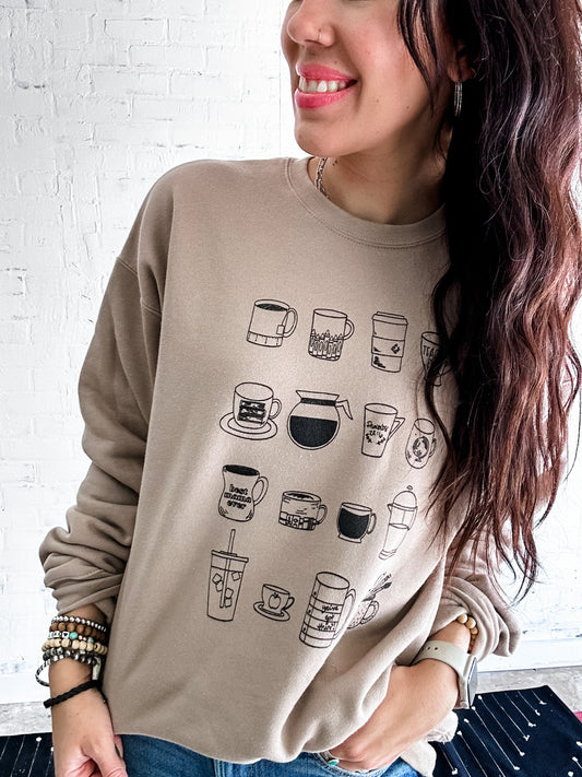 Teacher Fuel Sweatshirt-Cold Coffee