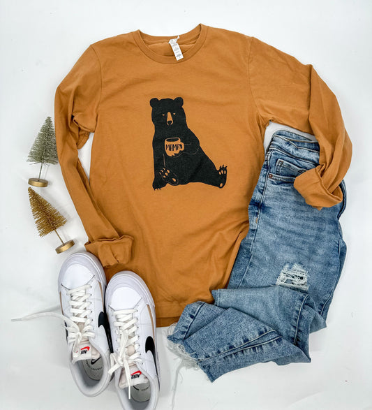 Mama Bear Long Sleeve - Caramel