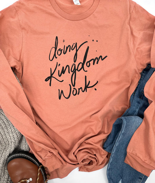 Kingdom Work Long Sleeve - Terracotta